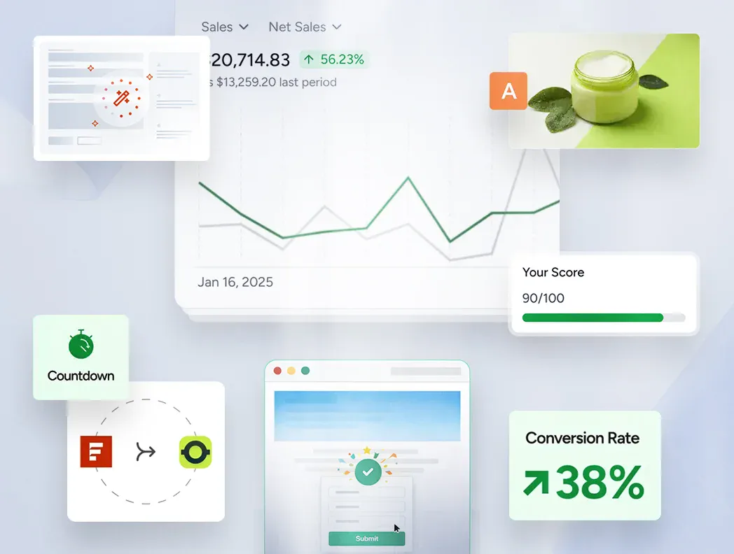 Homepage ecommerce-products-visual